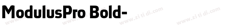ModulusPro Bold字体转换